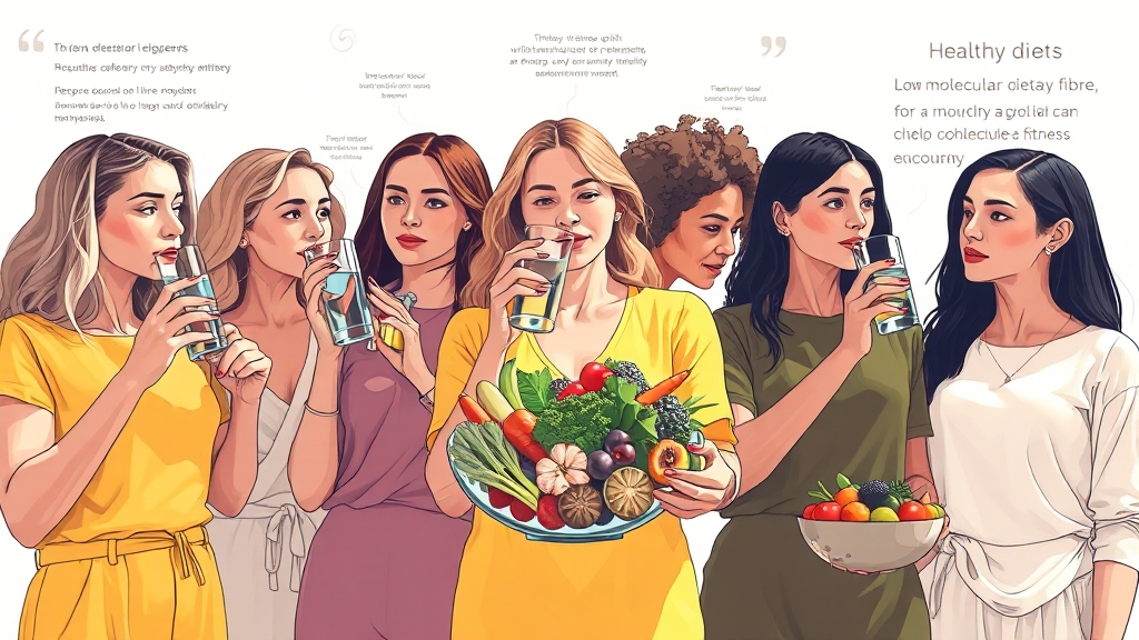 성공적인 다이어트 팁 (illustration 스타일)