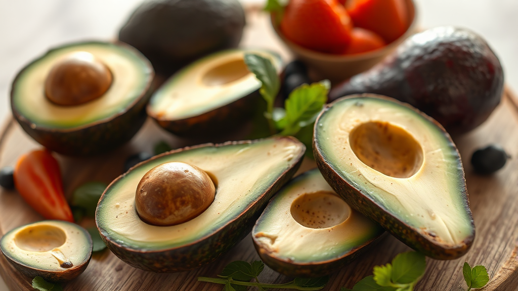 아보카도, 건강하게 섭취하는 올바른 방법 (realistic 스타일)
