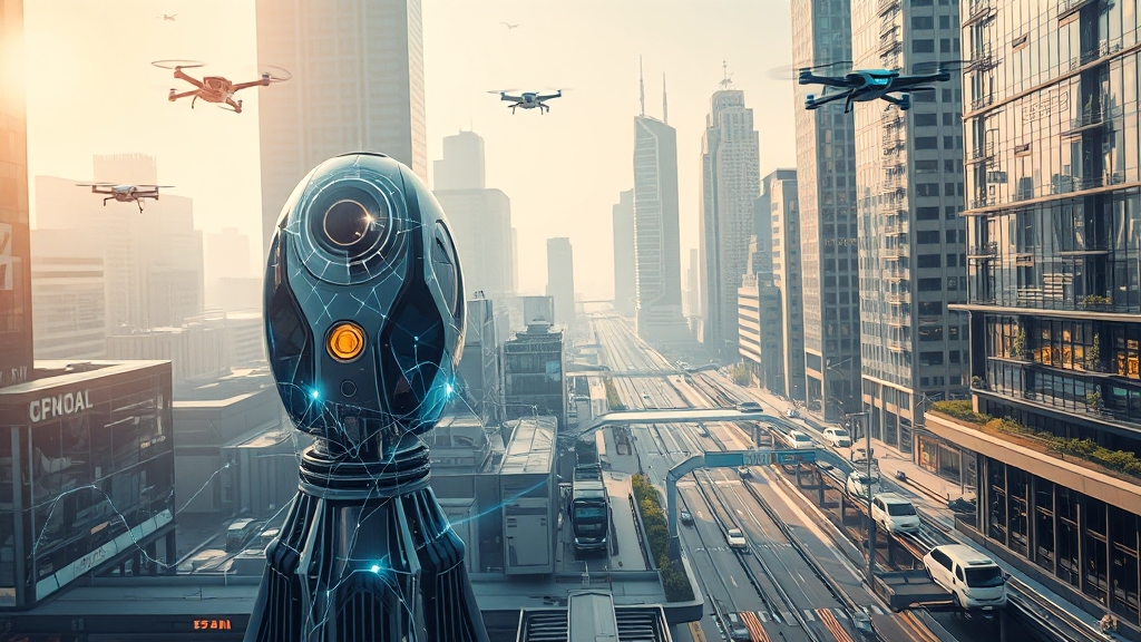 AI 산업, 핵심 트렌드와 전망 (realistic 스타일)