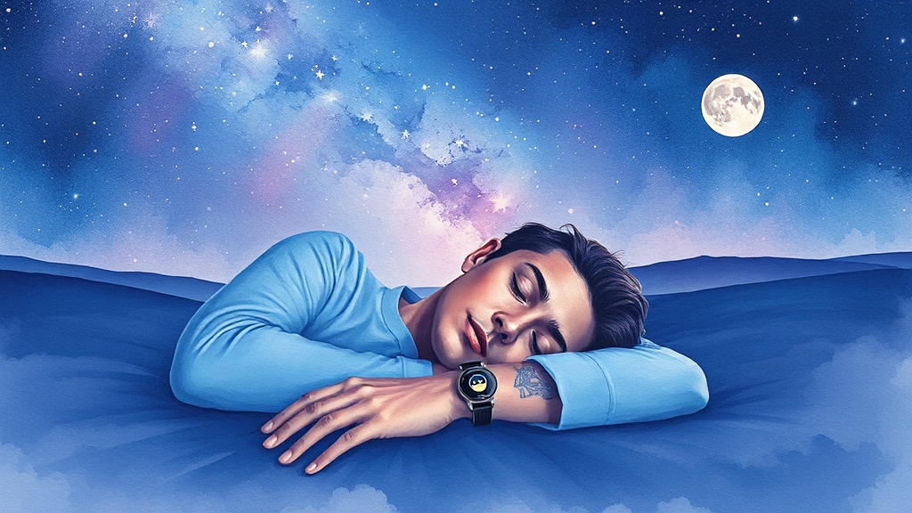 AI 기반 수면 코칭 (watercolor 스타일)