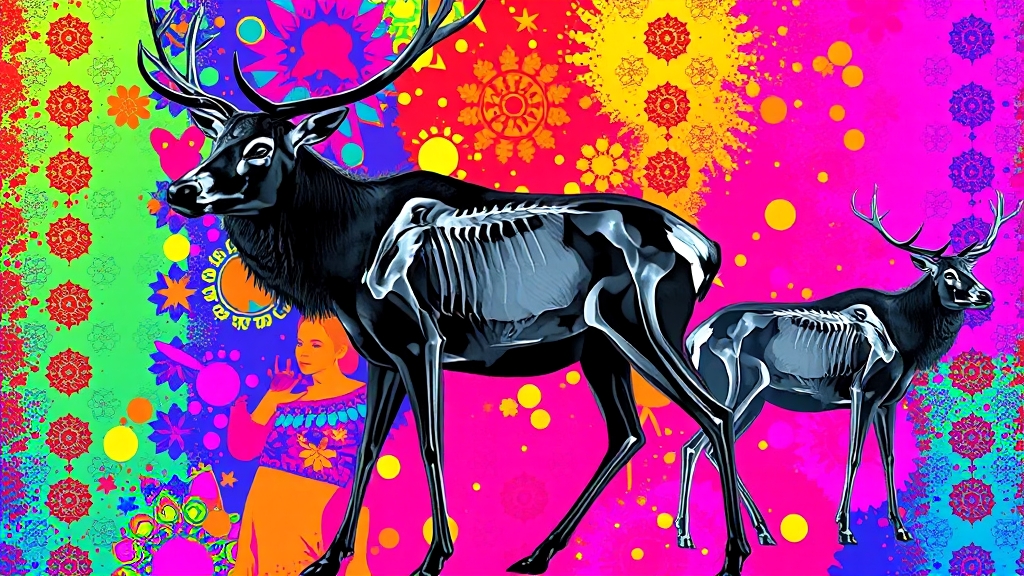 관절염 발생 원인 분석 (popart 스타일)