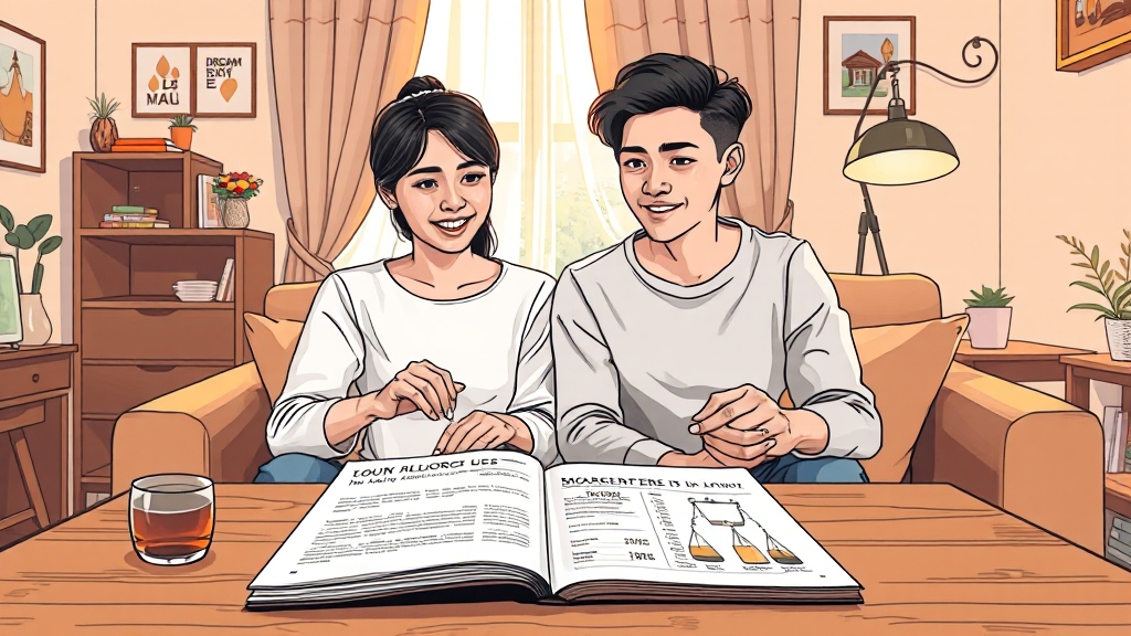 주택 조건 및 대출 종류 완벽 정리 (illustration 스타일)
