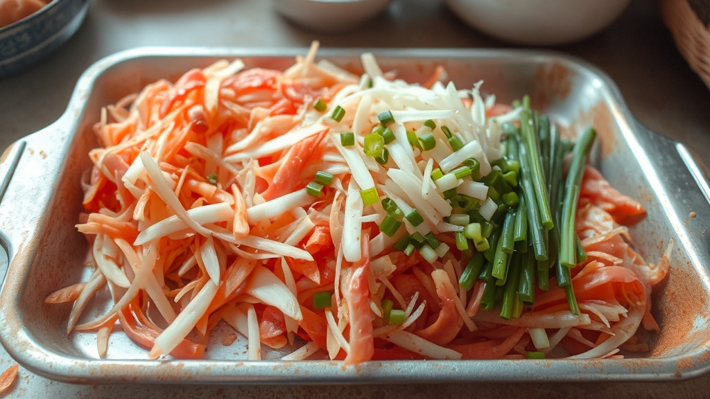 김장 전날, 재료 손질은 필수! (watercolor 스타일)