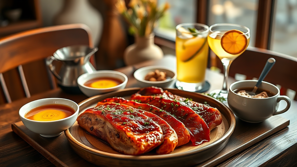 생강청, 이렇게 활용해 보세요! (realistic 스타일)