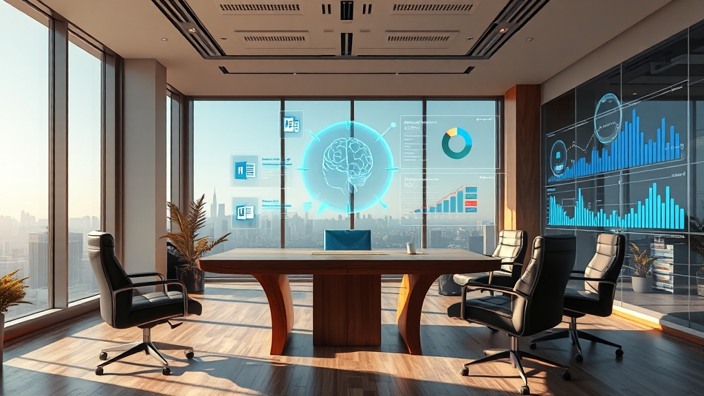 MS 오피스 365 AI 코파일럿 (realistic 스타일)