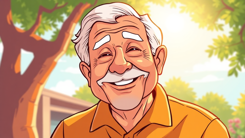 노인 복지 정책 변화 비교 (cartoon 스타일)