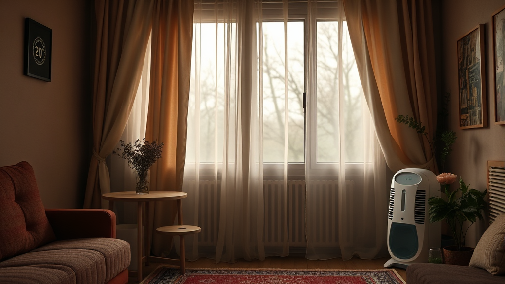 실내 온도 유지 & 효율적 난방 (realistic 스타일)