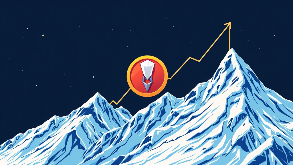 아발란체 코인 시세 현황 (illustration 스타일)