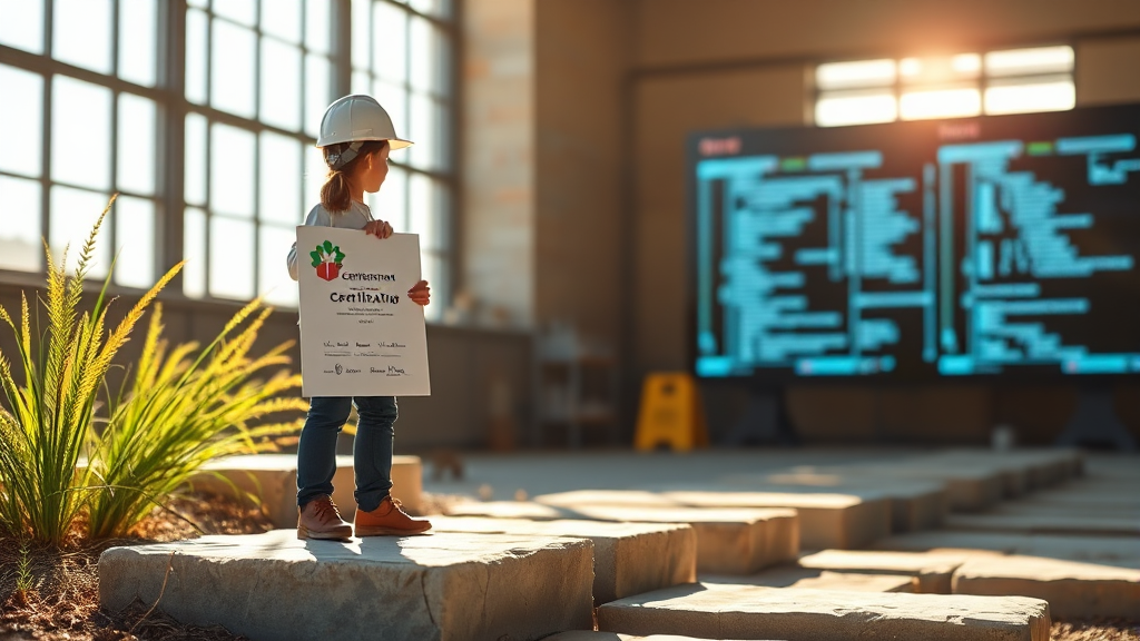 자격증 시장, 미래는 밝다! (realistic 스타일)