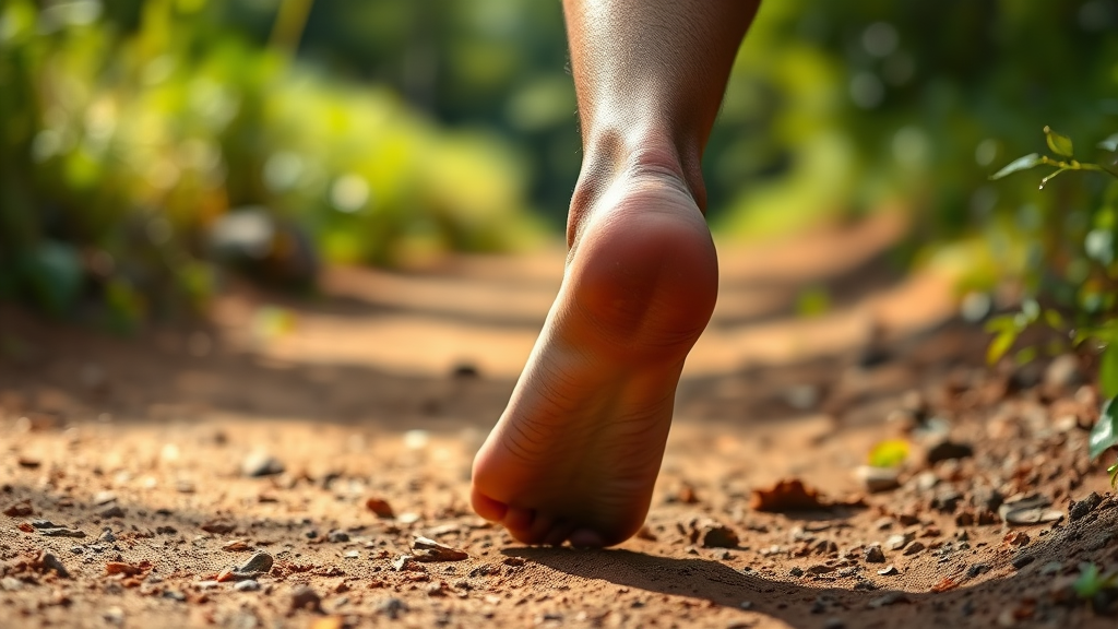 맨발 걷기, 자연이 주는 놀라운 건강 효과와 과학적 비밀 5 맨발 걷기 실천 가이드: 올바른 자세와 주의사항 (realistic 스타일)