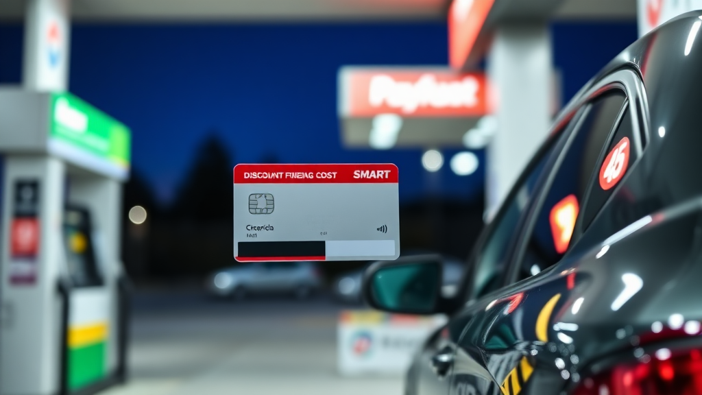 주유 할인 카드, 똑똑하게 활용하는 법 (realistic 스타일)