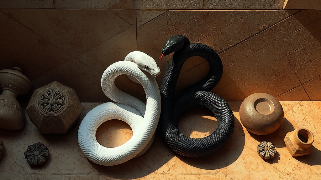 뱀 꿈 기본 의미 (realistic 스타일)