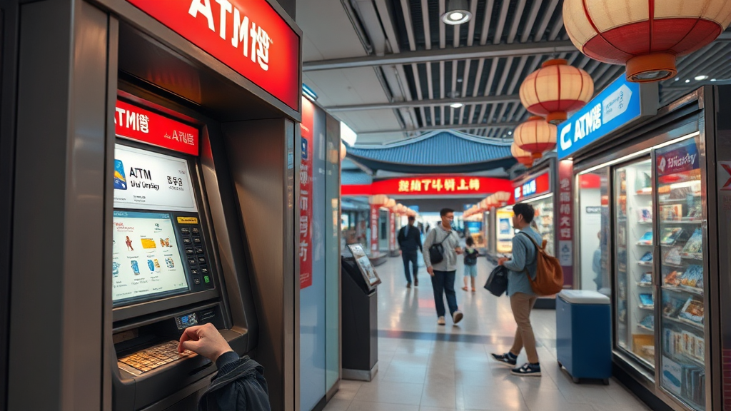 한국에서 은련카드 사용 (realistic 스타일)