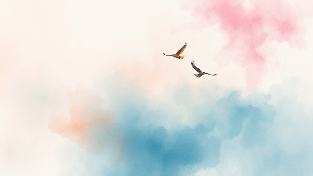 희망을 향해! (watercolor 스타일)