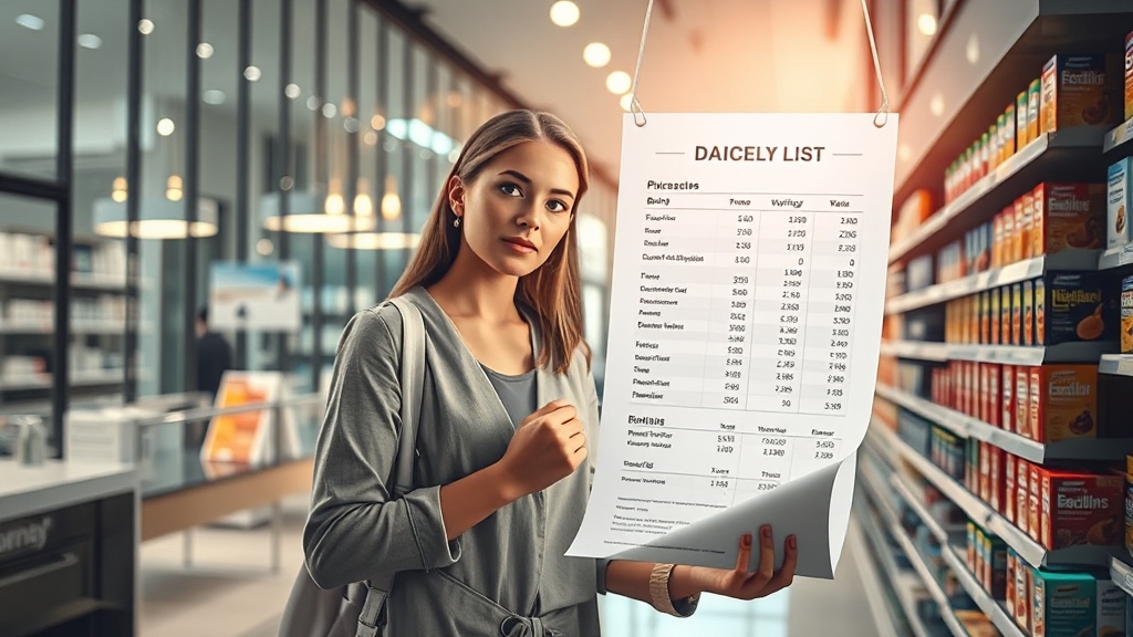 BNR17 유산균 가격 비교 (realistic 스타일)