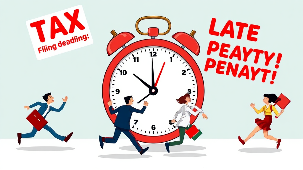 신고 기한, 늦으면 어떻게 될까? (cartoon 스타일)