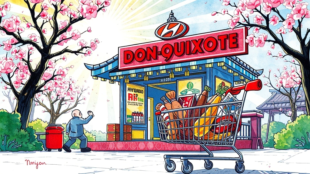 더현대 돈키호테, 놓치지 마세요! (cartoon 스타일)