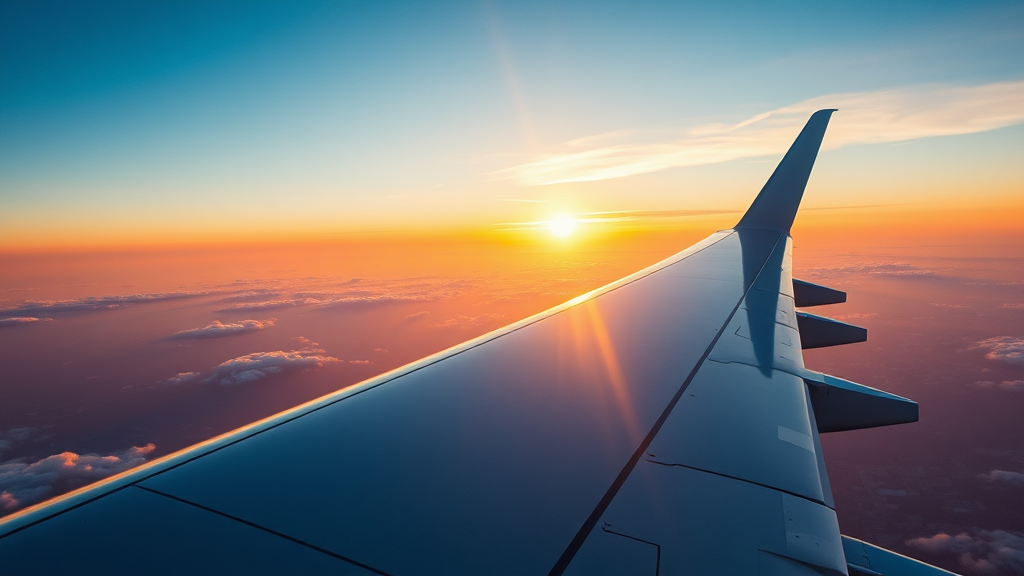 항공 산업 회복세 속 대한항공의 펀더멘탈 강화 (realistic 스타일)