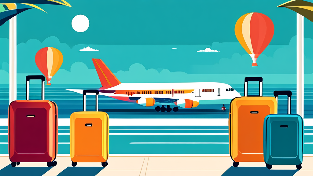 땡처리 항공권 구매 시 꼭 확인해야 할 사항 (illustration 스타일)