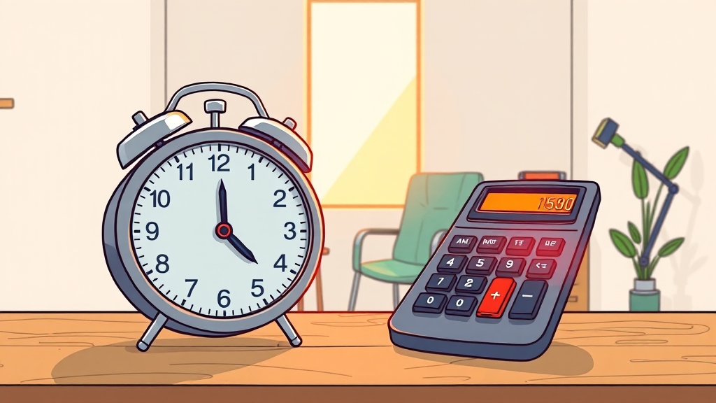 2025년 퇴직금 계산 방법 (cartoon 스타일)