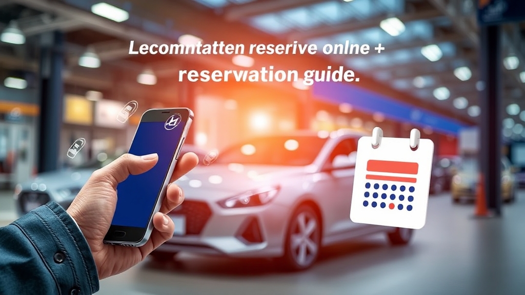 온라인 예약, 이렇게 쉬웠어? (realistic 스타일)