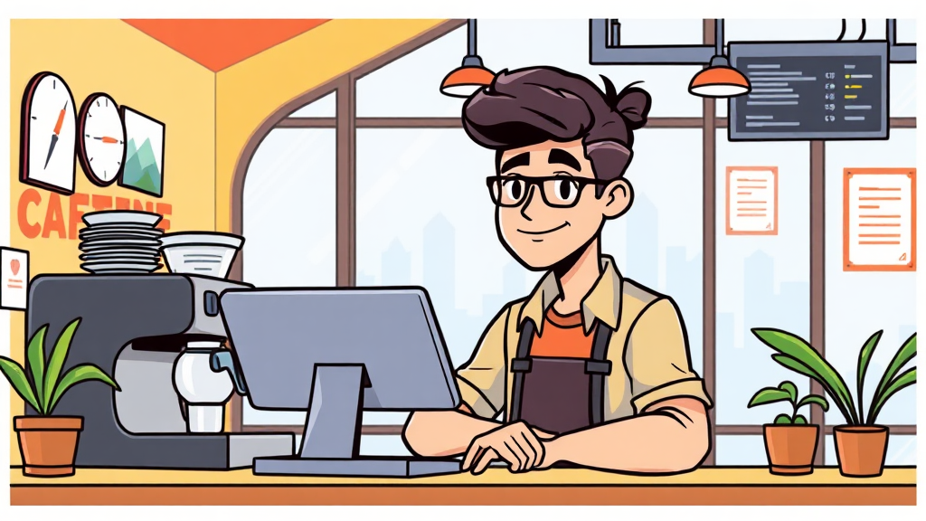 개인 창업 지원 정책 이해 (cartoon 스타일)