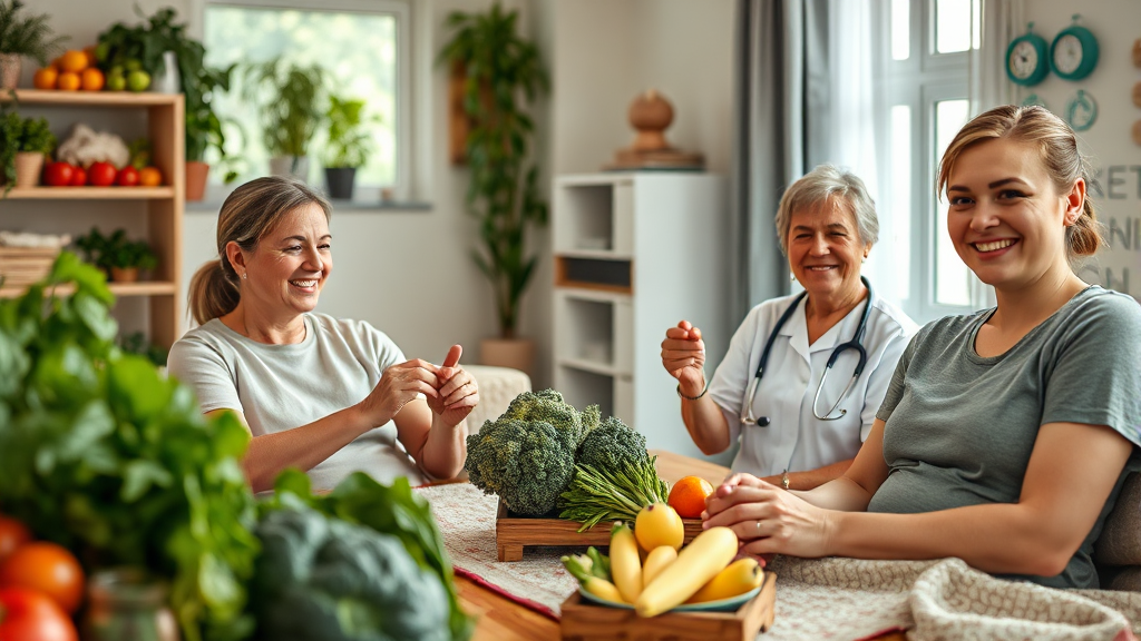 생활 습관 개선으로 건강 UP! (realistic 스타일)