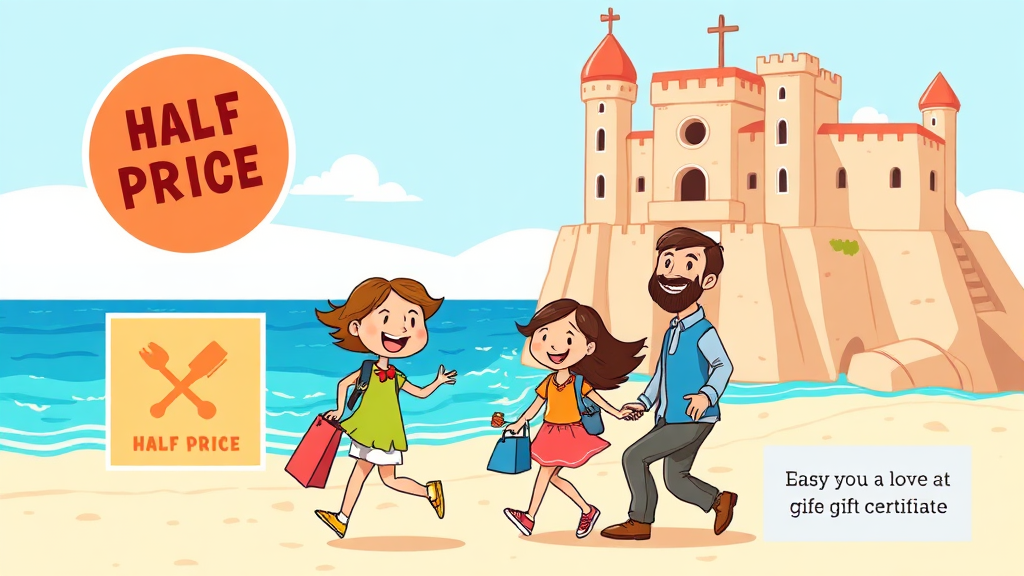 고성 반값 여행 신청 방법 및 절차 (cartoon 스타일)