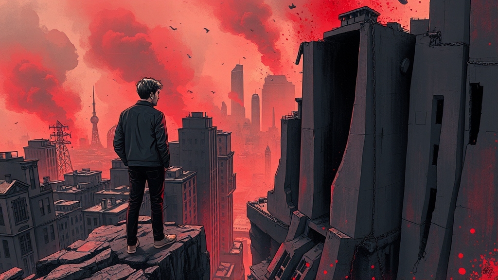 자영업자 및 경제 영향 (illustration 스타일)