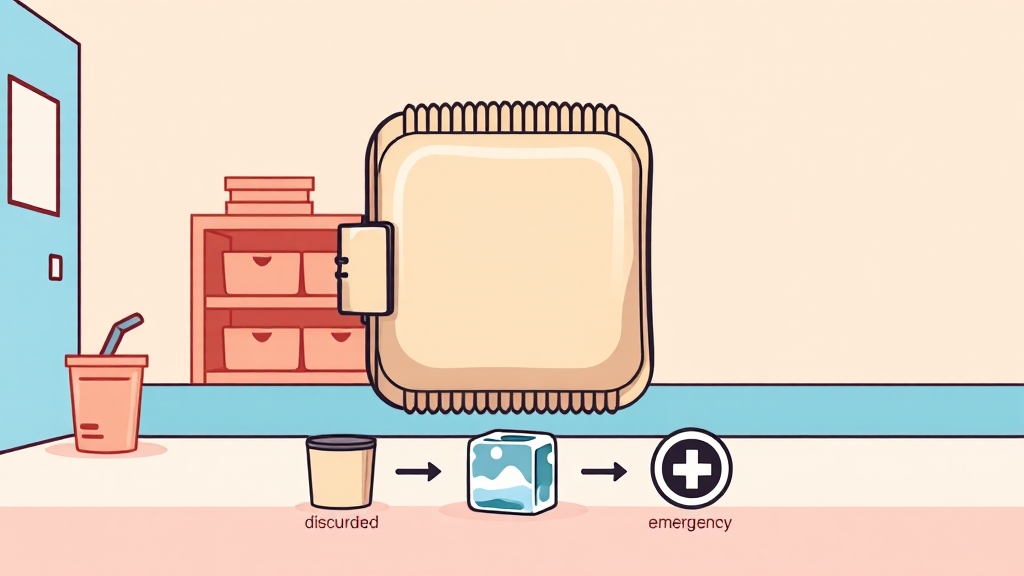 펜타닐 패치 안전 관리 (cartoon 스타일)