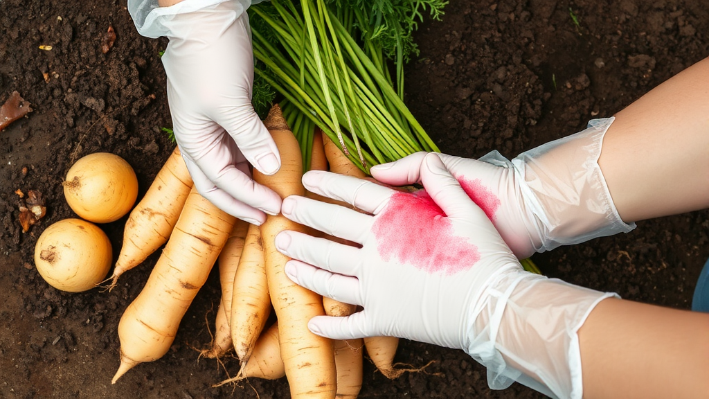 마 섭취 시 주의사항 및 부작용 (watercolor 스타일)