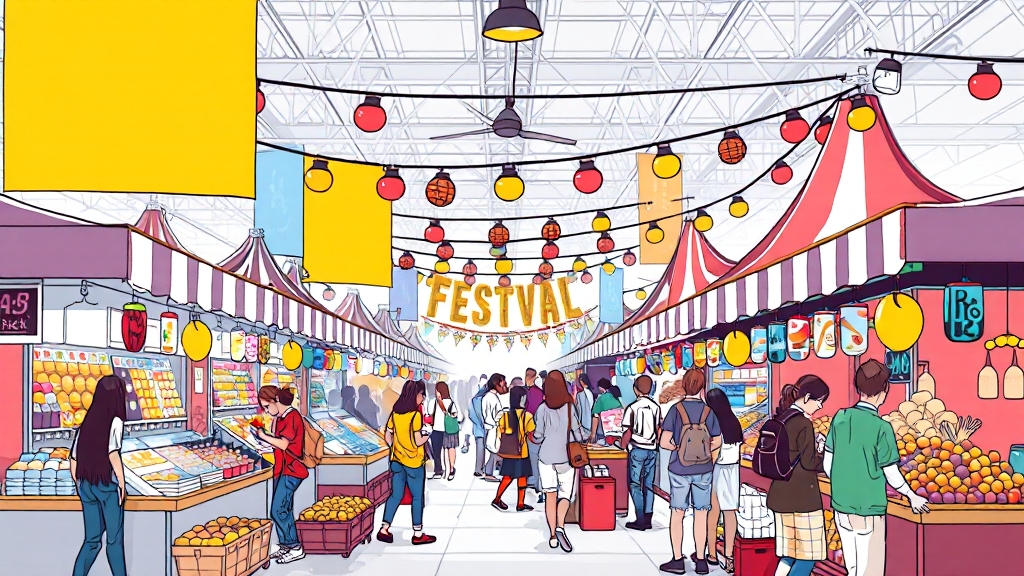 메가쇼 참여 업체 정보: 주요 제품 소개 (illustration 스타일)