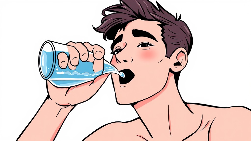 숙취해소제, 주의사항은? (illustration 스타일)