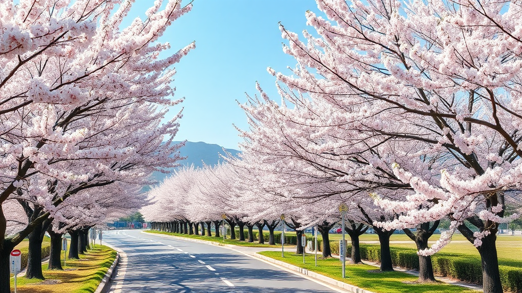 서울/수도권 벚꽃 명소 추천 (realistic 스타일)