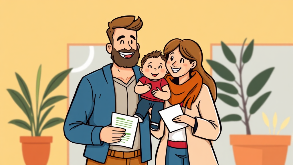 맞벌이 & 자녀 양육 절세 (cartoon 스타일)