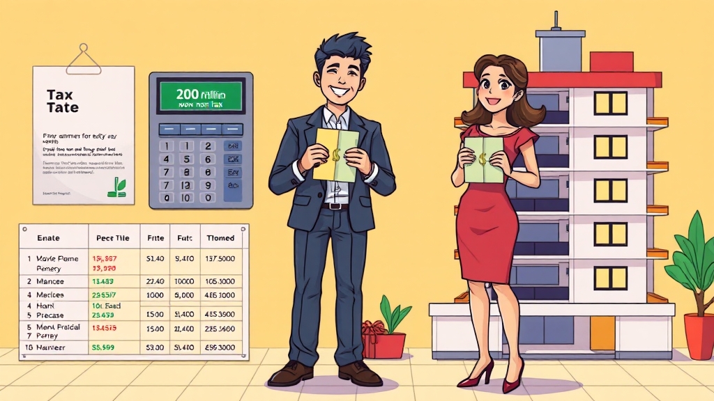 부동산 증여세의 기본 개념 (cartoon 스타일)