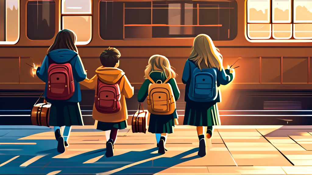 호그와트 교복부터 마법 지팡이까지: 특별한 체험 (illustration 스타일)