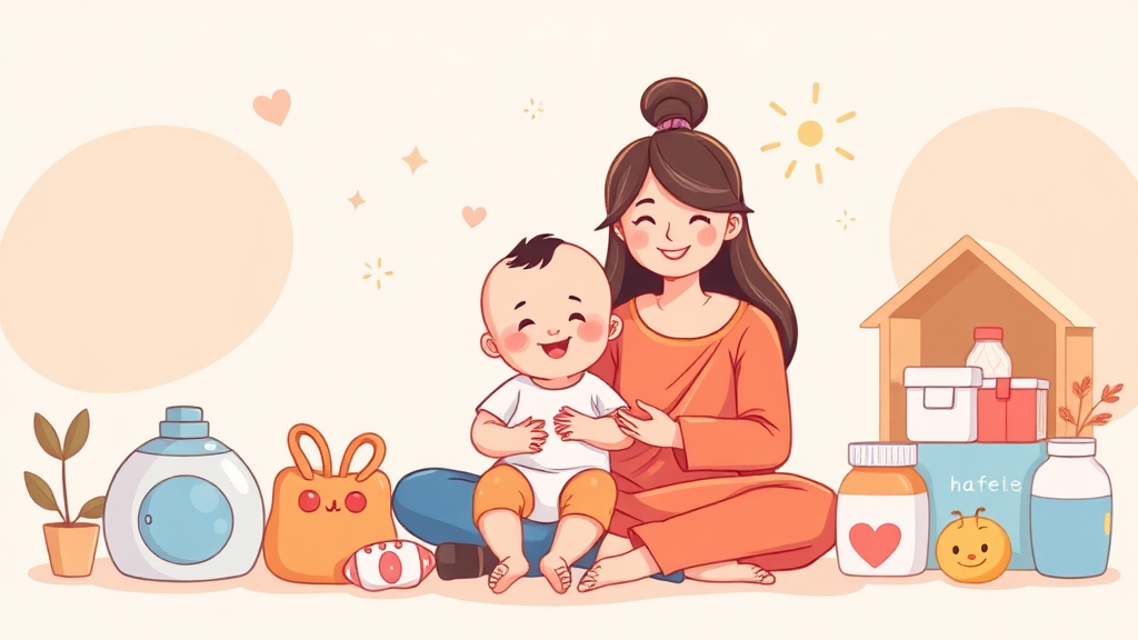 임신/출산 바우처 종류 (cartoon 스타일)