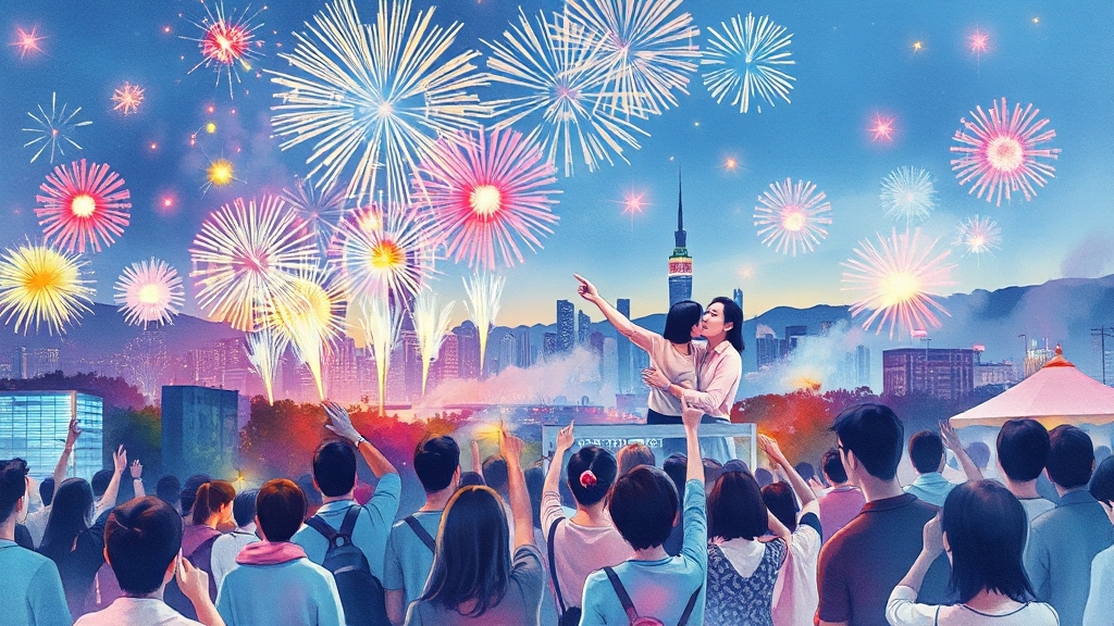 2025년, 함께 빛나는 밤을! (watercolor 스타일)