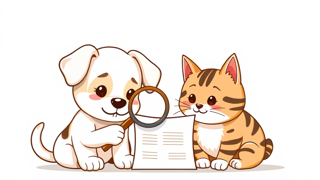 우리 아이에게 딱 맞는 펫보험 선택 가이드 (illustration 스타일)