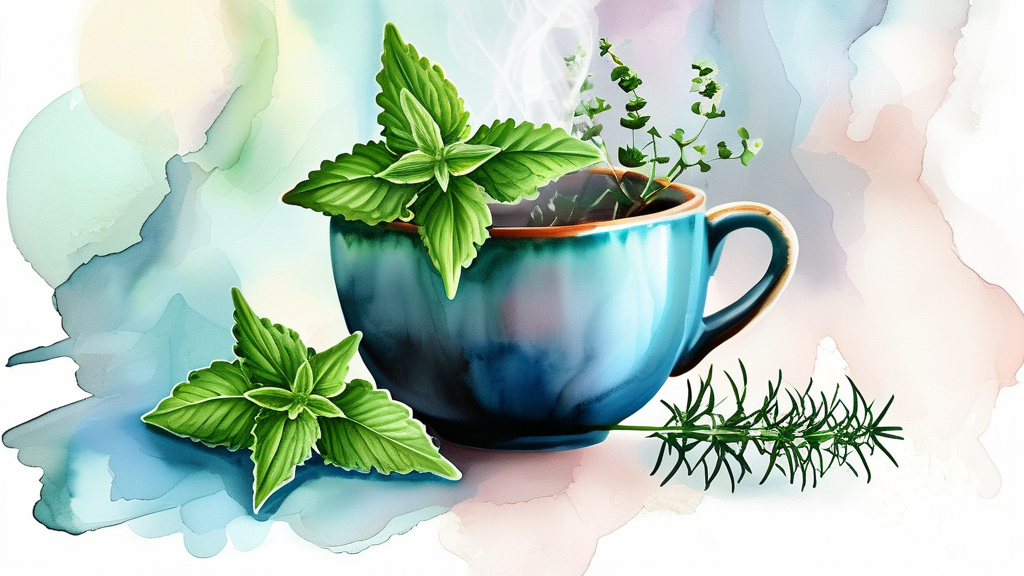 머위 섭취 시 주의사항 및 부작용 (watercolor 스타일)