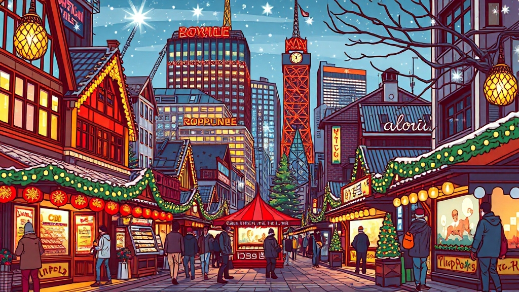 도쿄 크리스마스 마켓 (cartoon 스타일)