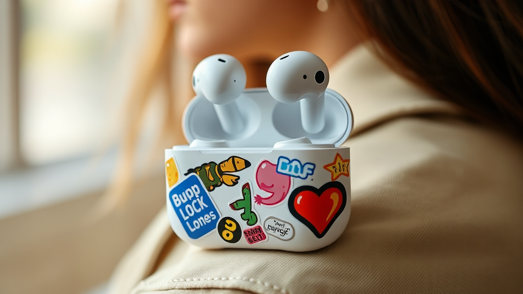 갤럭시 버즈4, 케이스로 완성하는 패션 아이템 (realistic 스타일)