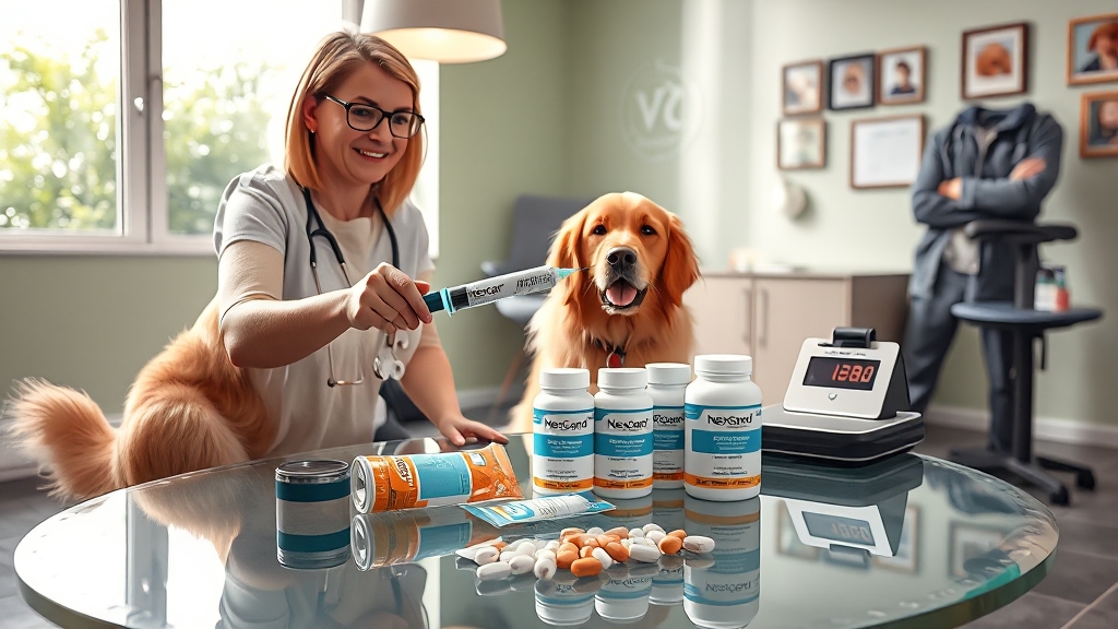 다양한 심장사상충 예방약 비교 (realistic 스타일)