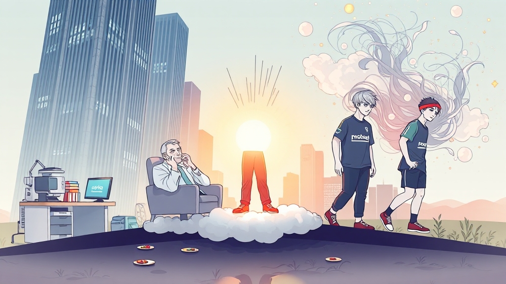 피로 유형별 맞춤 전략 (illustration 스타일)