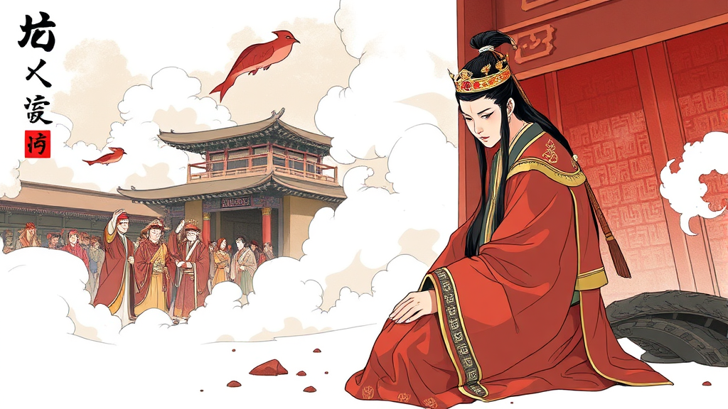 조선 제6대 임금 단종의 비극적 생애 (illustration 스타일)