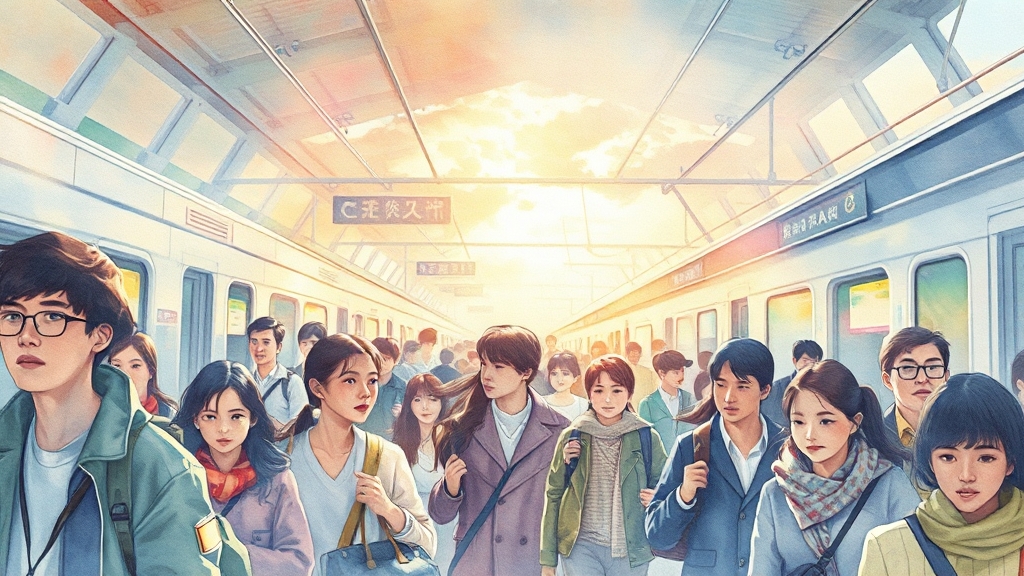 KTX 명절 예매, 성공 전략은? (watercolor 스타일)