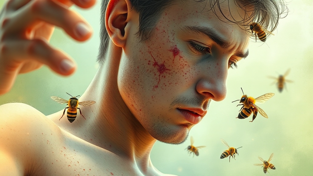 쏘인 부위별 꿈 해몽 (realistic 스타일)