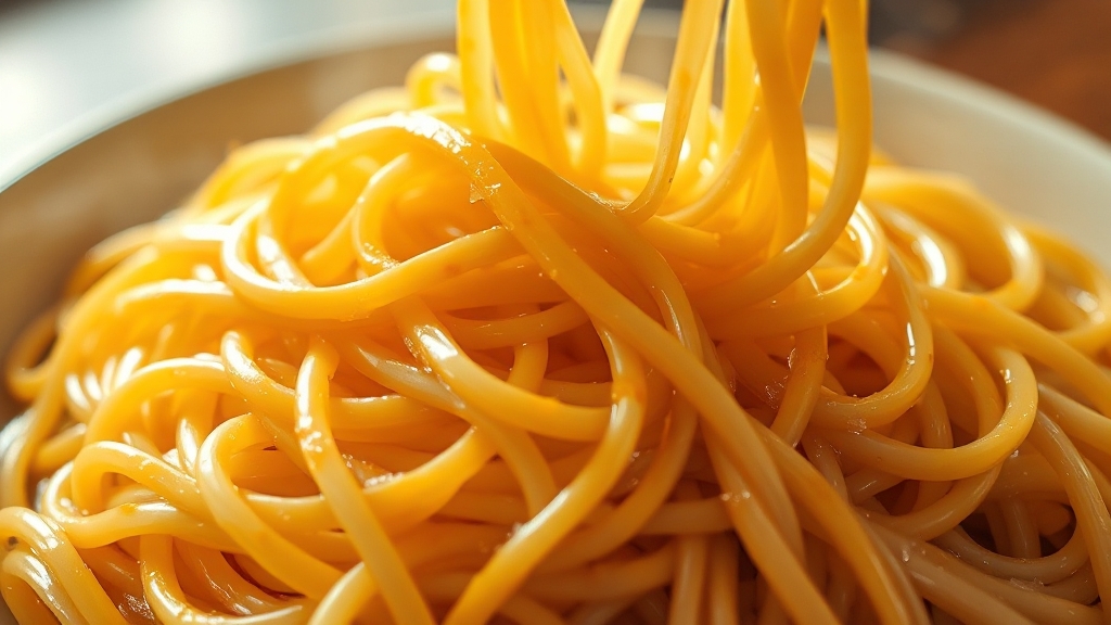 쫄깃한 당면 삶기 & 양념 (realistic 스타일)