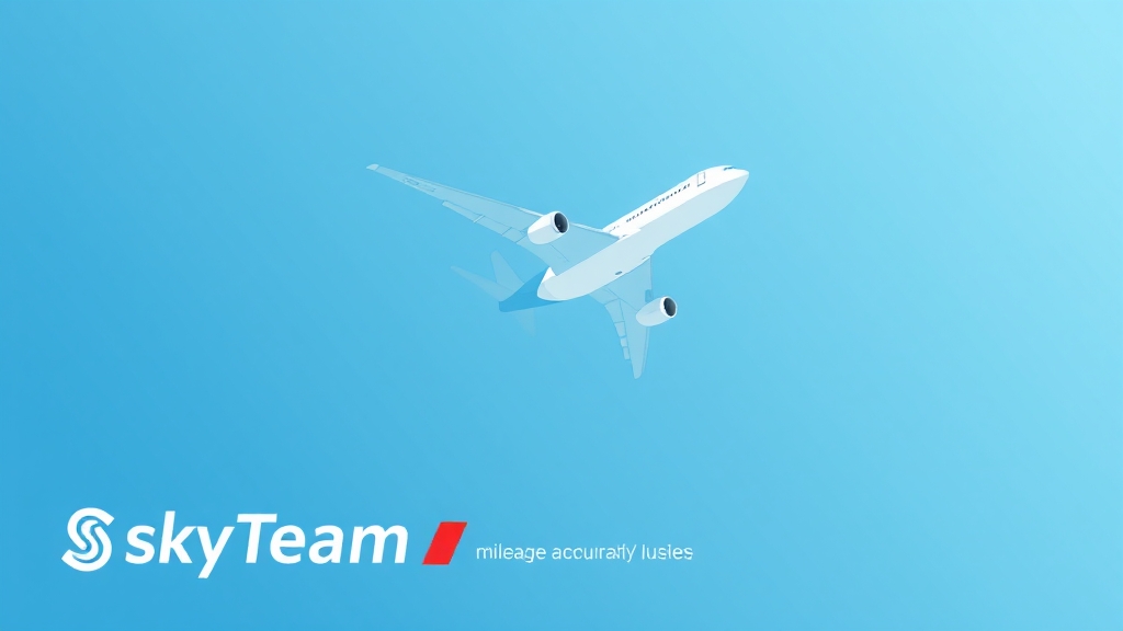 스카이팀 마일리지, 적립 & 사용법 (illustration 스타일)